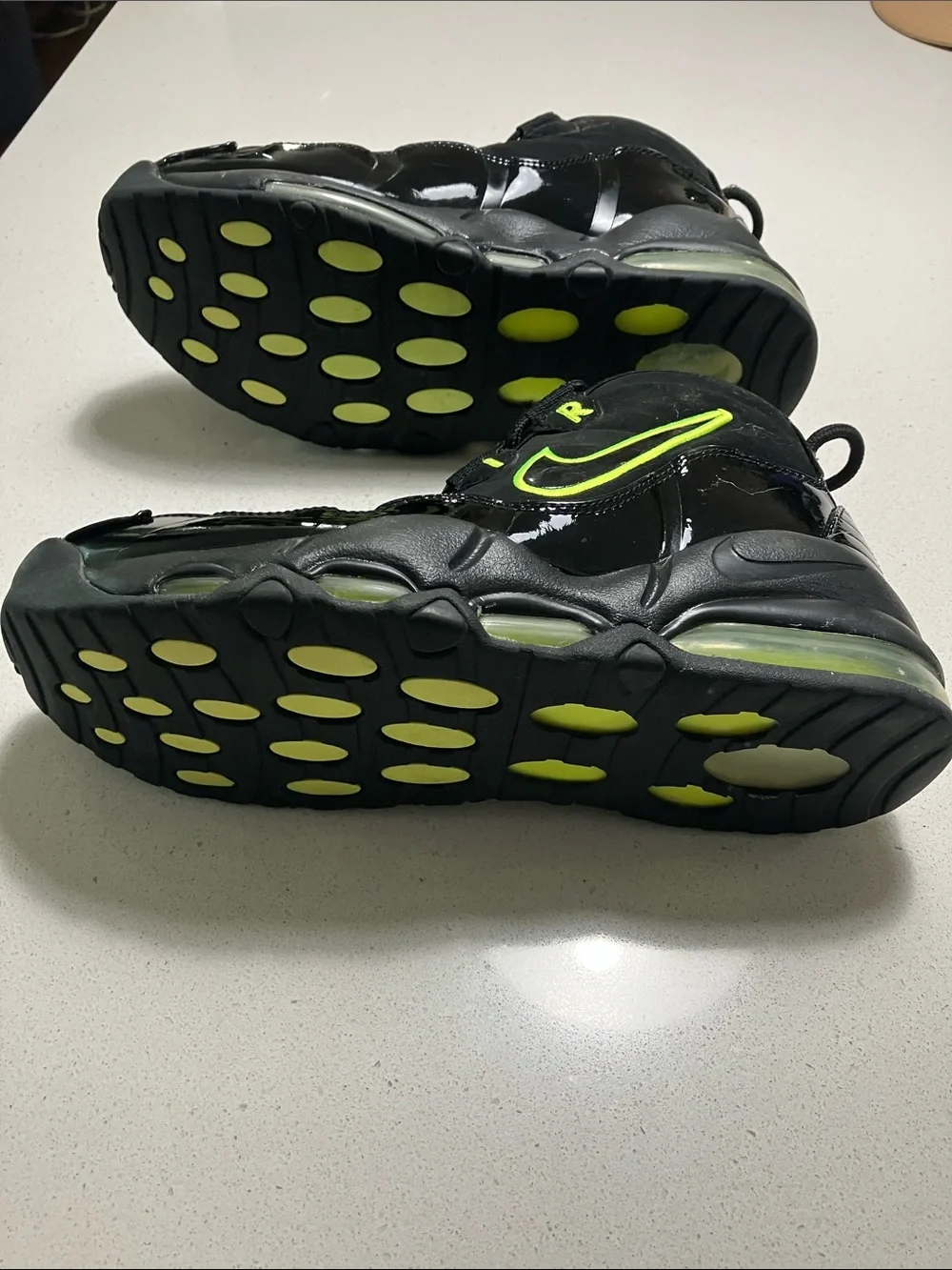 Nike Air Max Uptempo Volt High-Top Athletic Sneakers